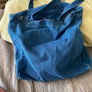 GAP Blue Denim Tote Bag